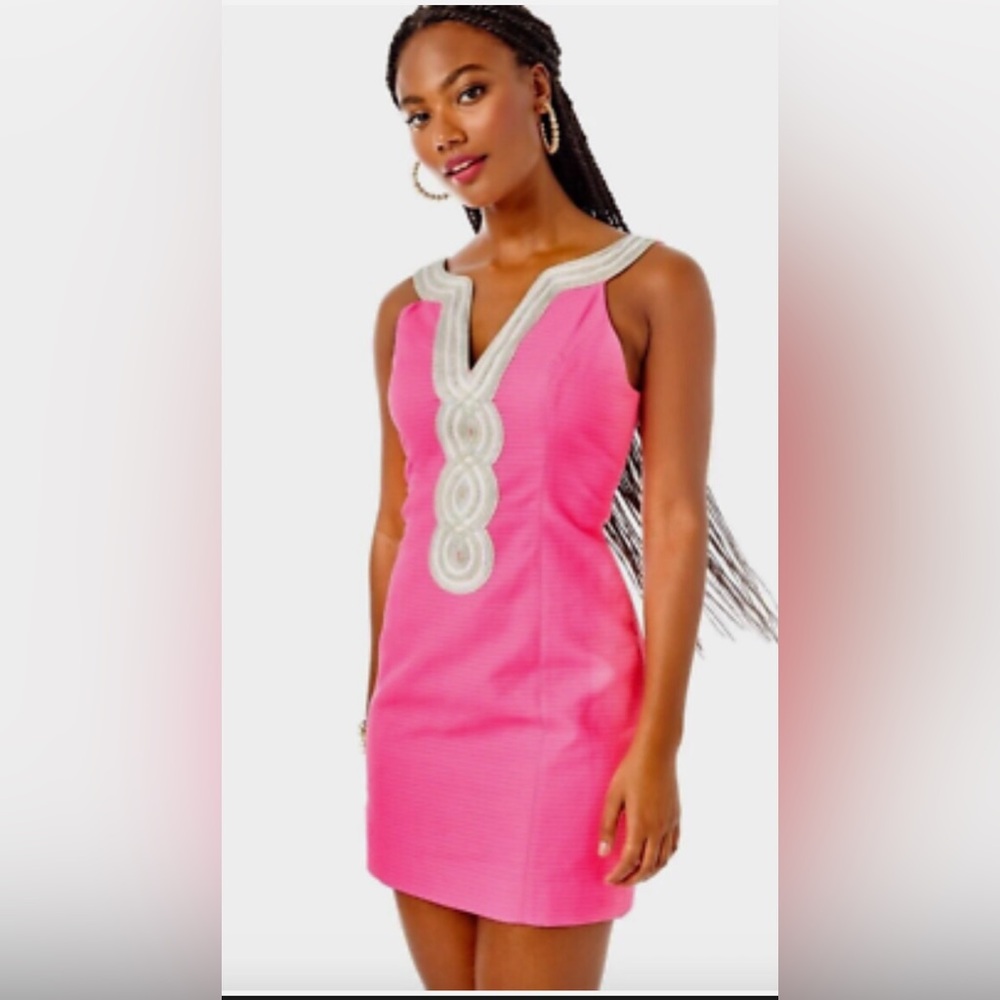 Lilly Pulitzer Size 16 NWT Valli Shift Dress Aura Pink